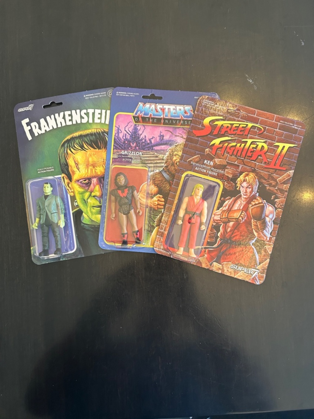 Super 7- Bundle of 3 Action Figures- Frankenstein, Ken, And Grizlor